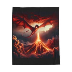 Dragon Battle Plush Blanket: Epic Comfort for Fantasy Fans