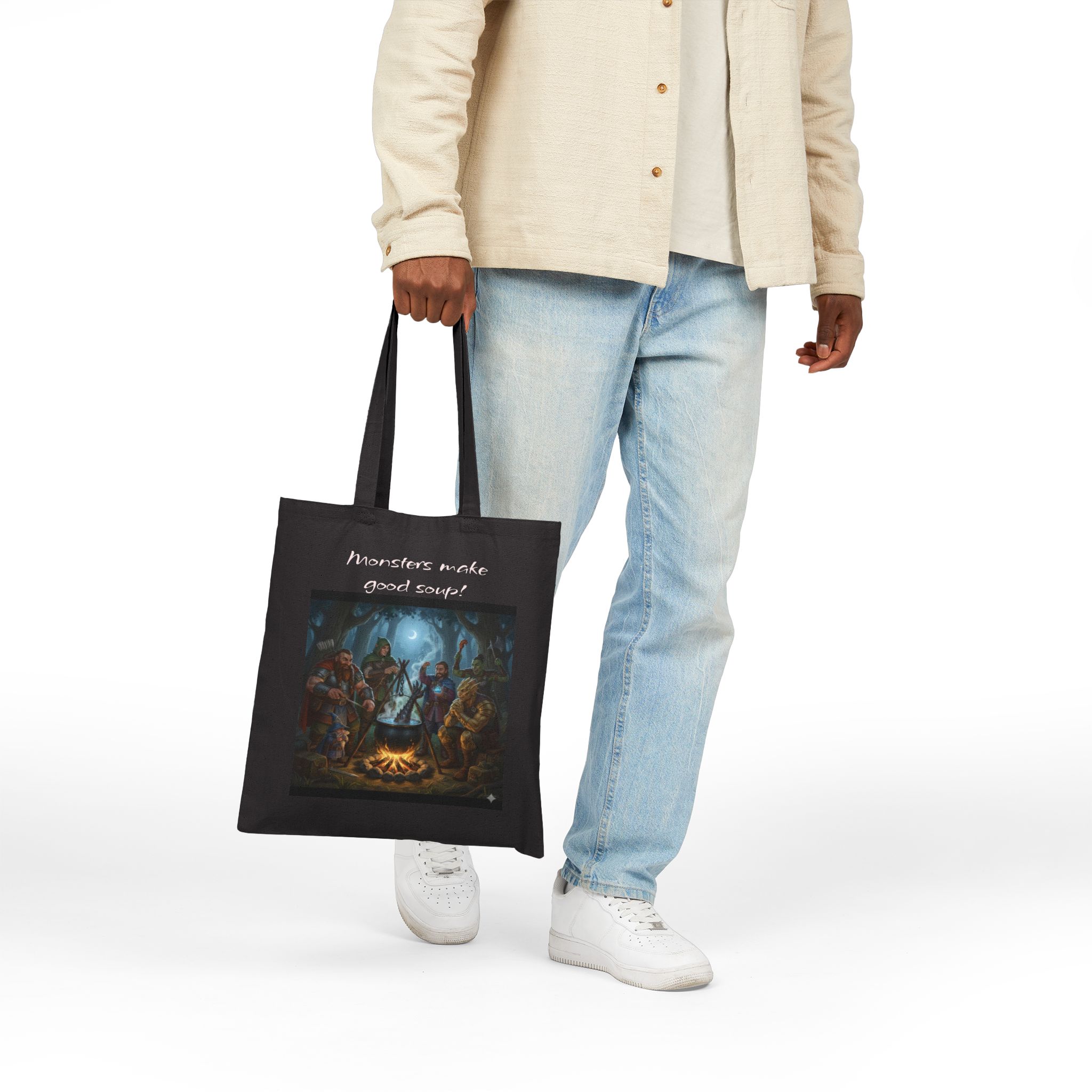 Monsters Make Good Soup! From Dungeon Crawl to Grocery Run. - Totebag