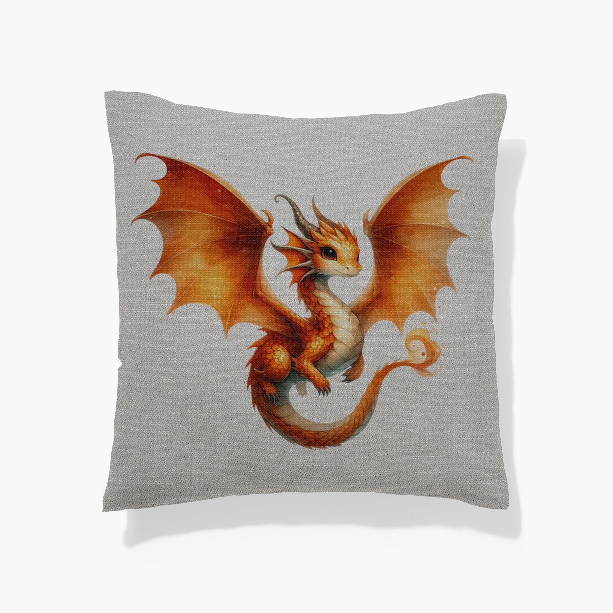 Cute Dragon Pillow | Whimsical Fantasy Throw Cushion 4 Cute dragon pillow | whimsical fantasy throw cushion - image 4