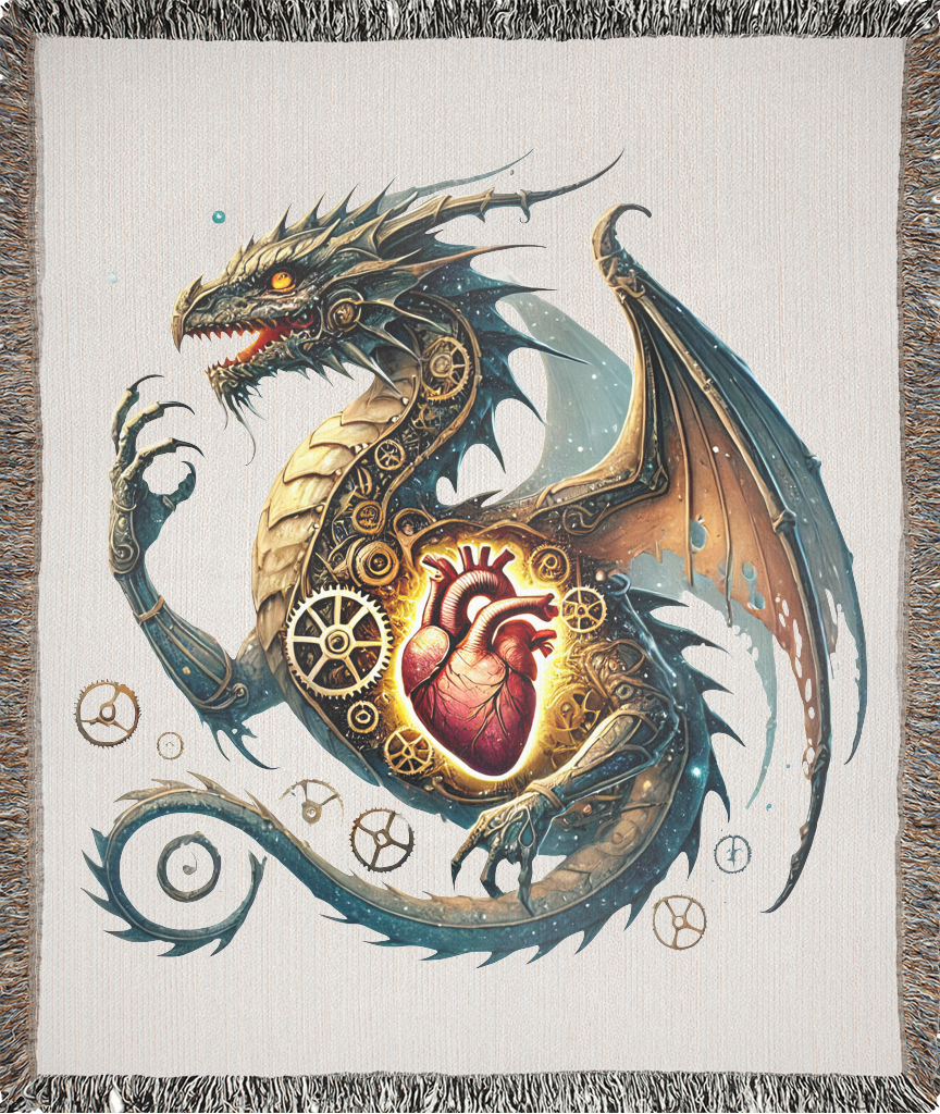 Clockwork Heart Dragon Blanket 2 Clockwork heart dragon blanket
