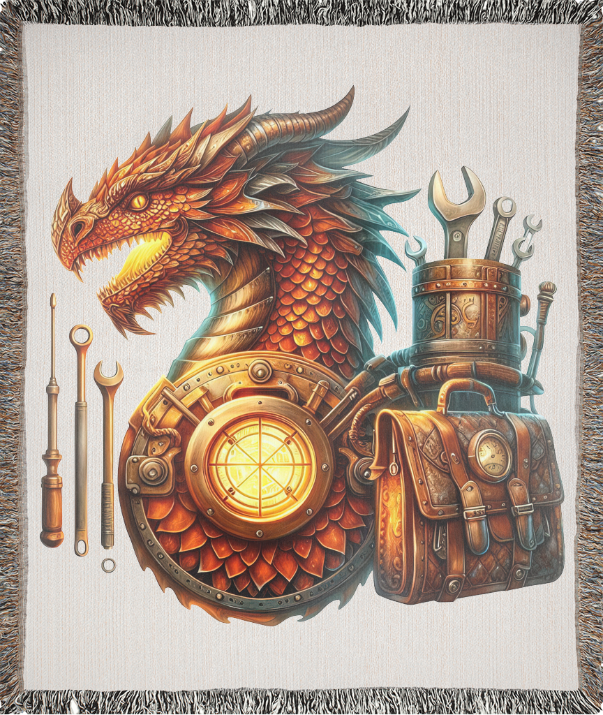 Steampunk Dragon Forge Blanket 2 Steampunk dragon forge blanket