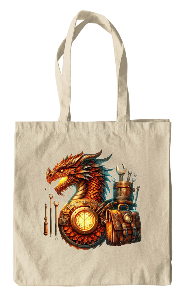 Steampunk Dragon Mechanic Tote