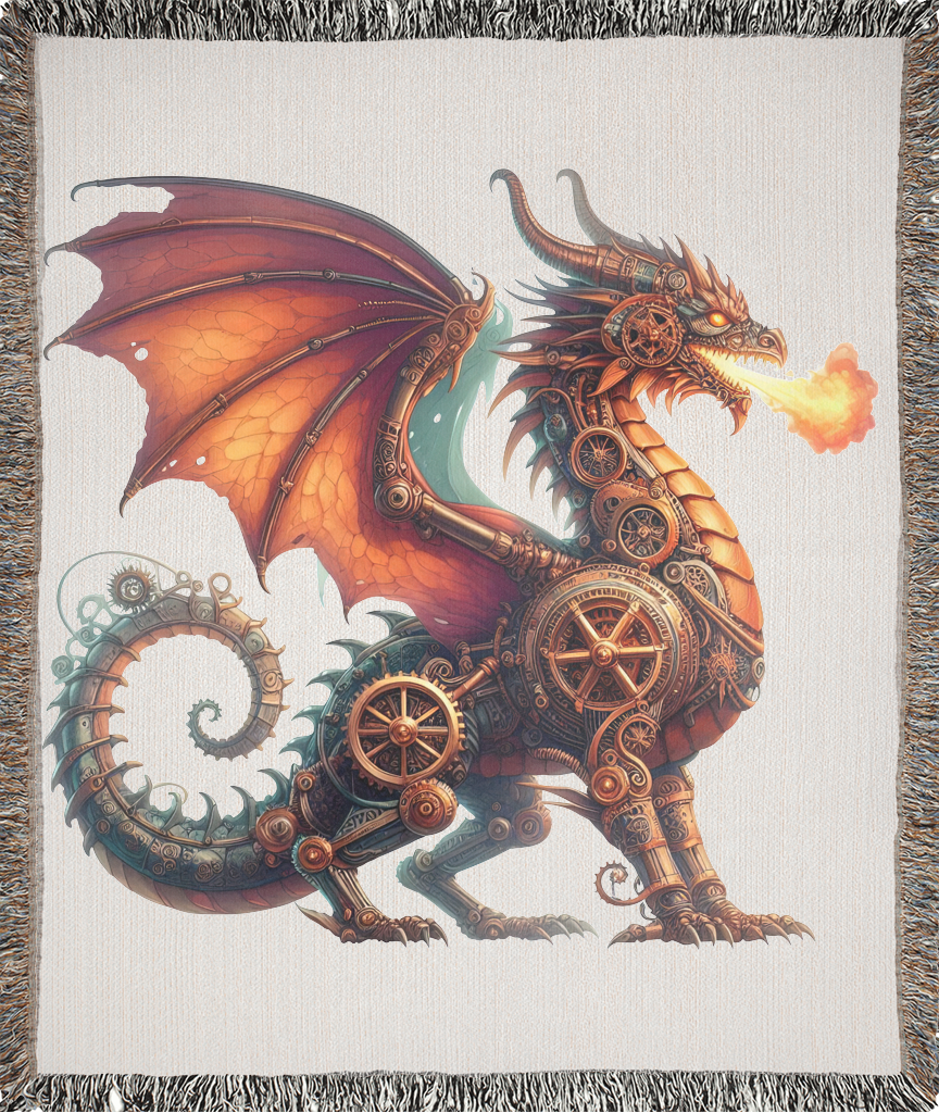 Inferno Gears Steampunk Dragon Blanket 2 Inferno gears steampunk dragon blanket