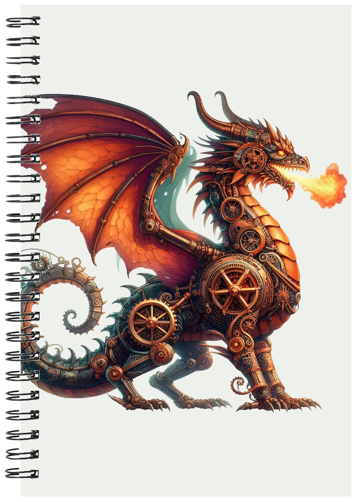 Steampunk Dragon Notebook