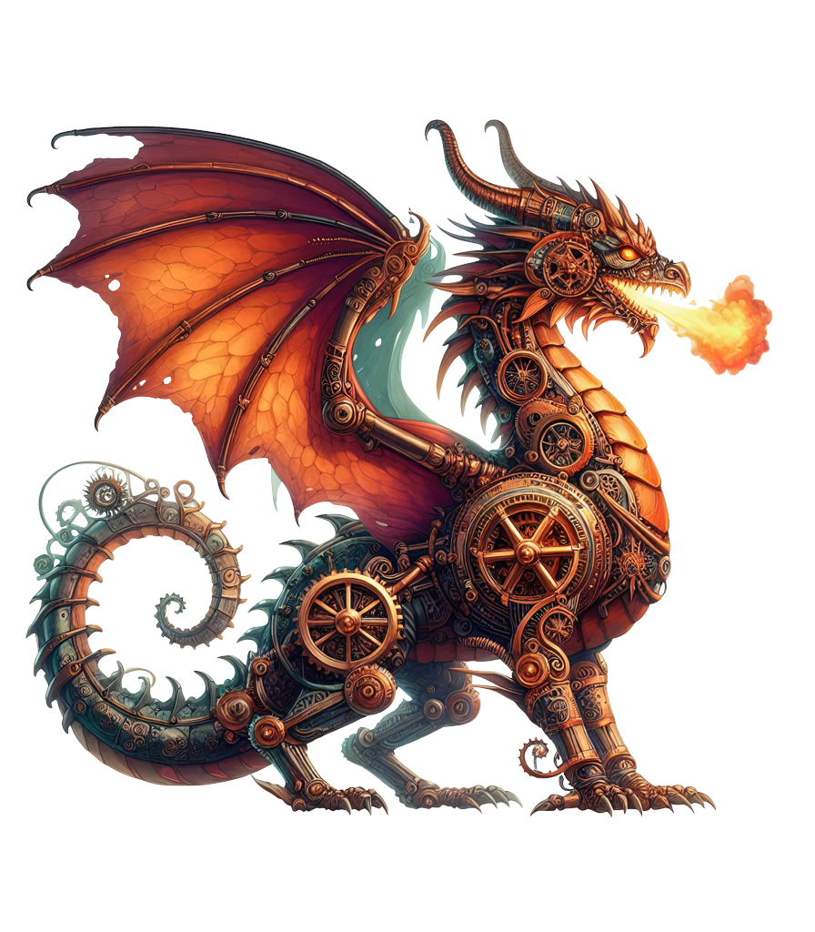 Steampunk Dragon Firebreather Sweatshirt