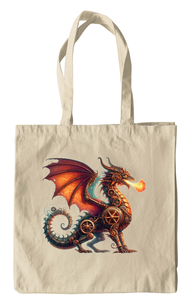 Steampunk Dragon Firebreather Tote