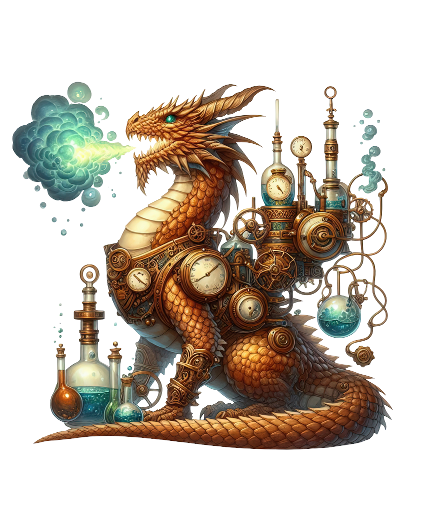 Steampunk Alchemist Dragon Sweatshirt