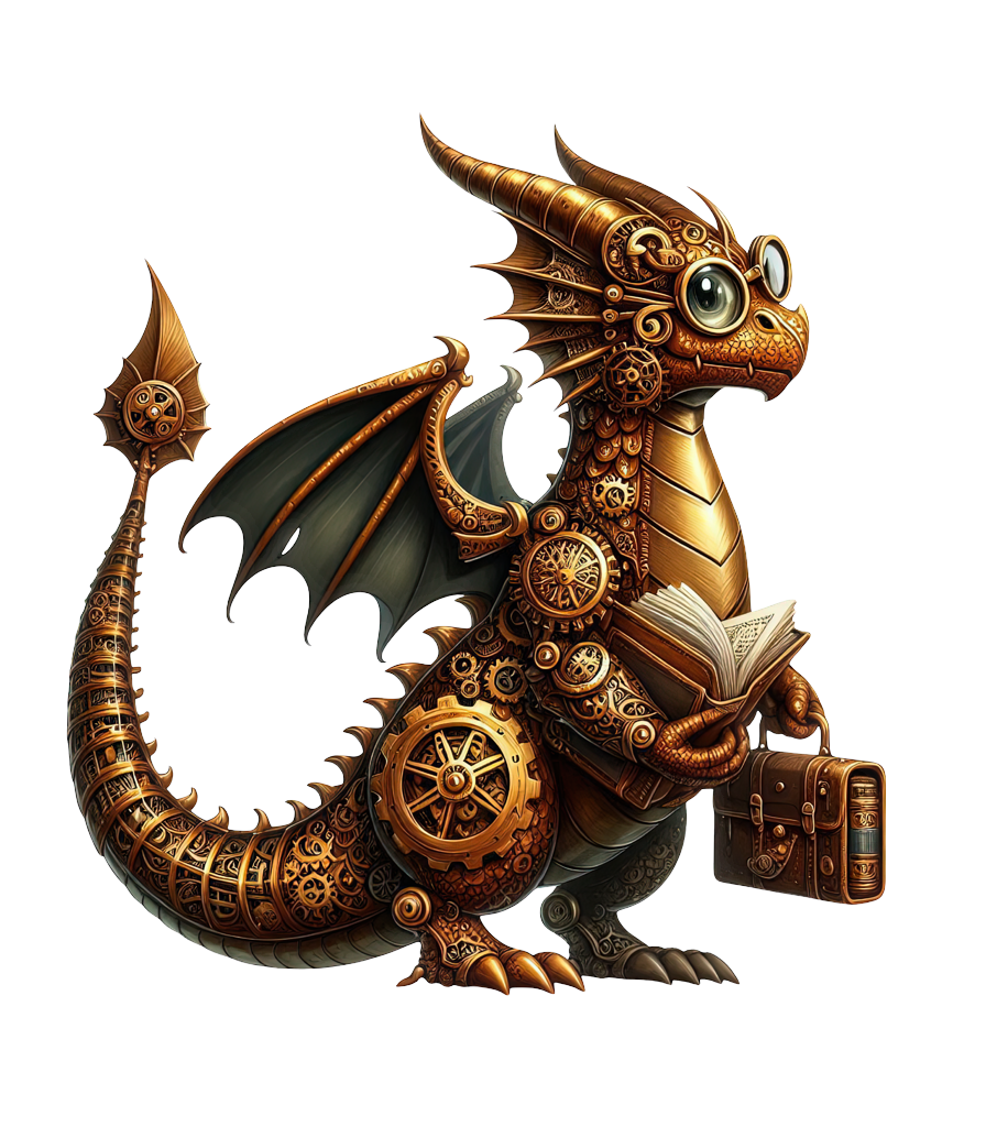 Steampunk Scholar Dragon Sweatshirt