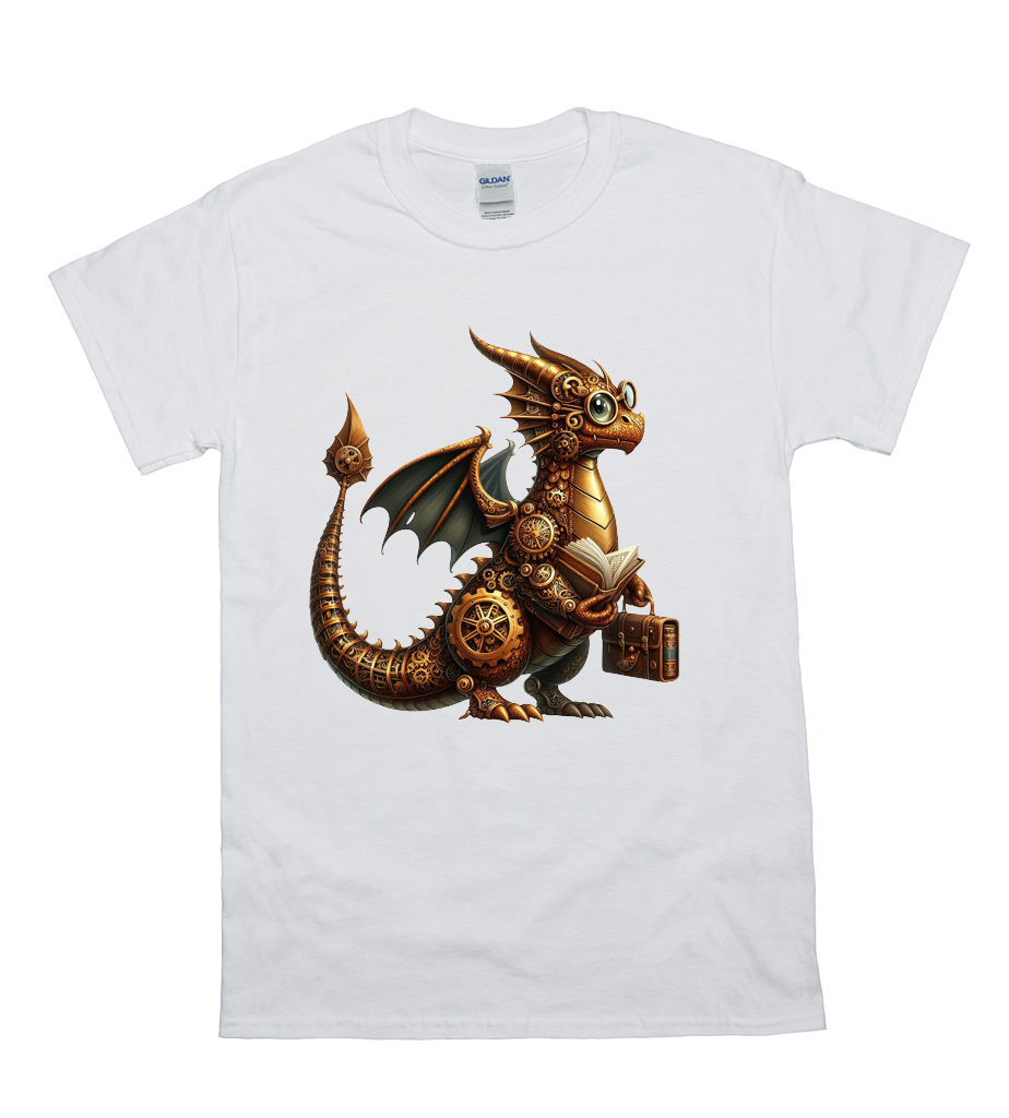 Steampunk Scholar Dragon T-Shirt
