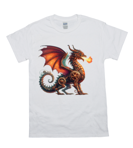 Fiery Breath Mechanical Dragon Tee