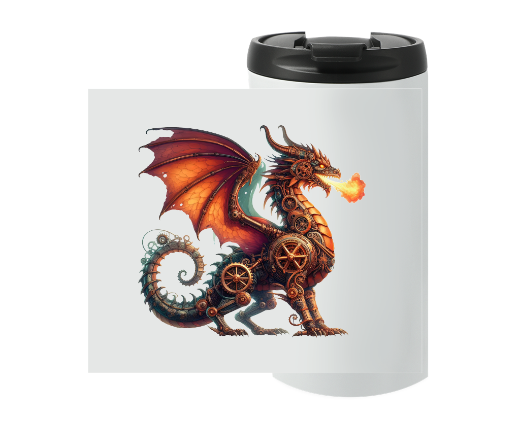Steampunk Dragon Firebreather Travel Mug