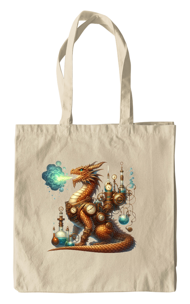 Steampunk Dragon Alchemist Tote